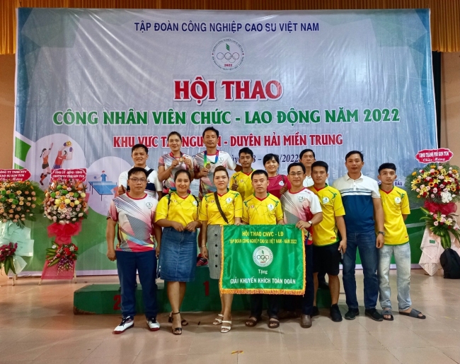 Cao su Quảng Nam tham gia  Hội thao CNVC-LĐ ngành Cao su năm 2022